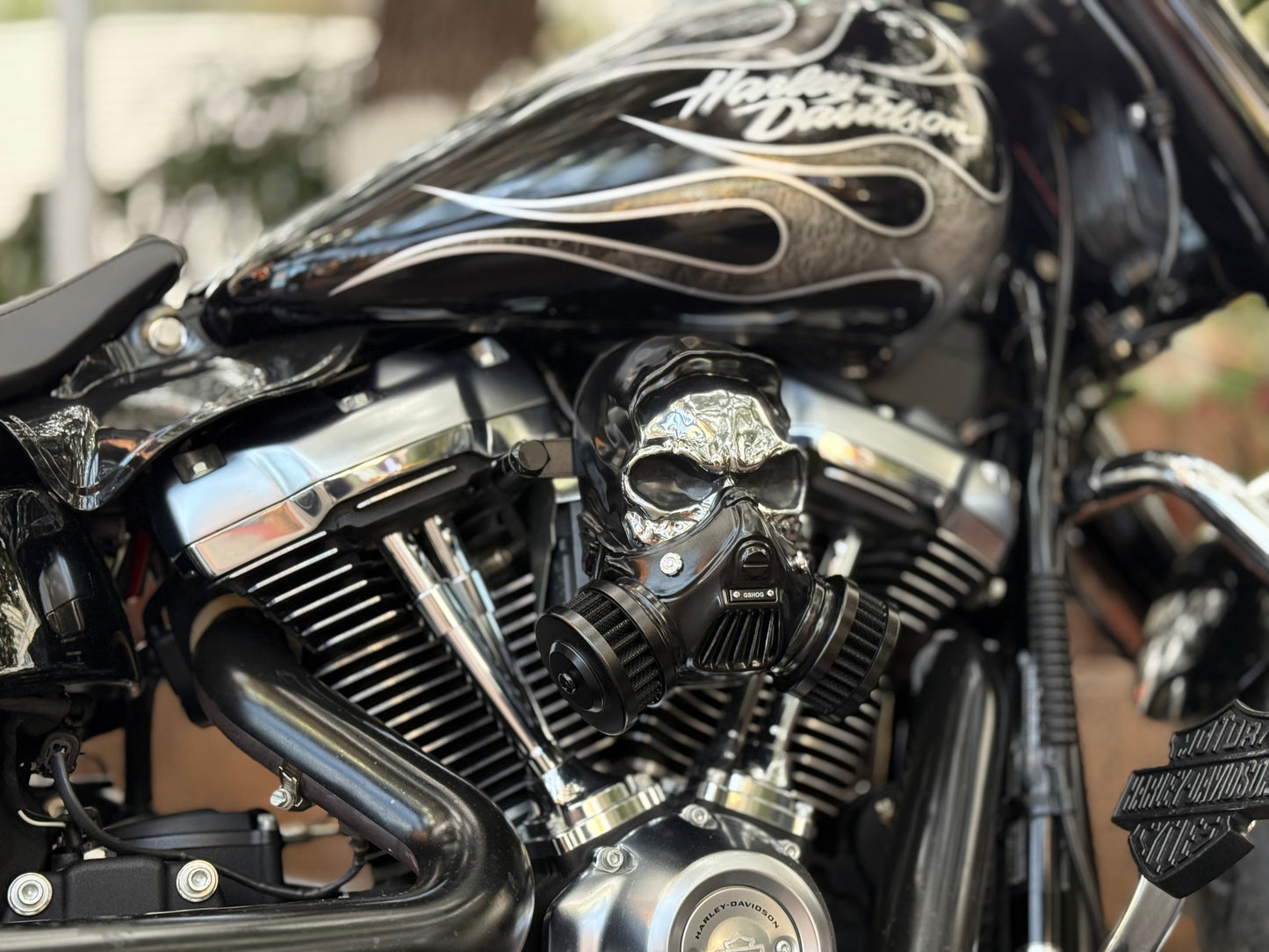 Custom Skull Air Filter Assembly (Multiple Colors Available)