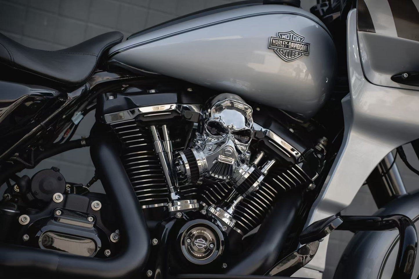 Custom Skull Air Filter Assembly (Multiple Colors Available)