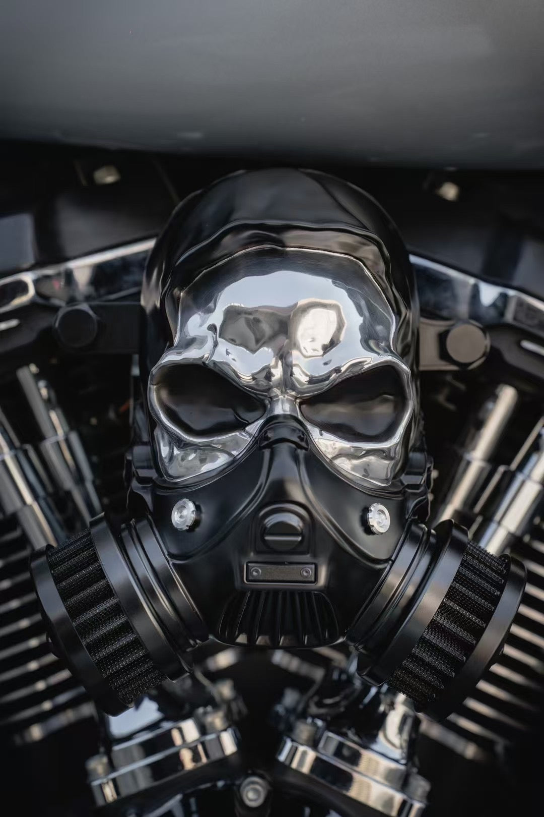 Custom Skull Air Filter Assembly (Multiple Colors Available)