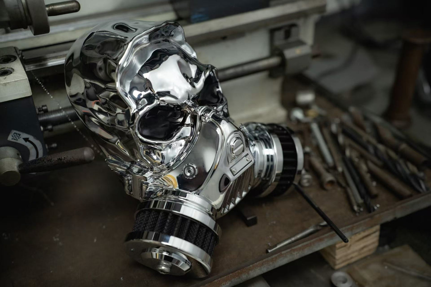Custom Skull Air Filter Assembly (Multiple Colors Available)