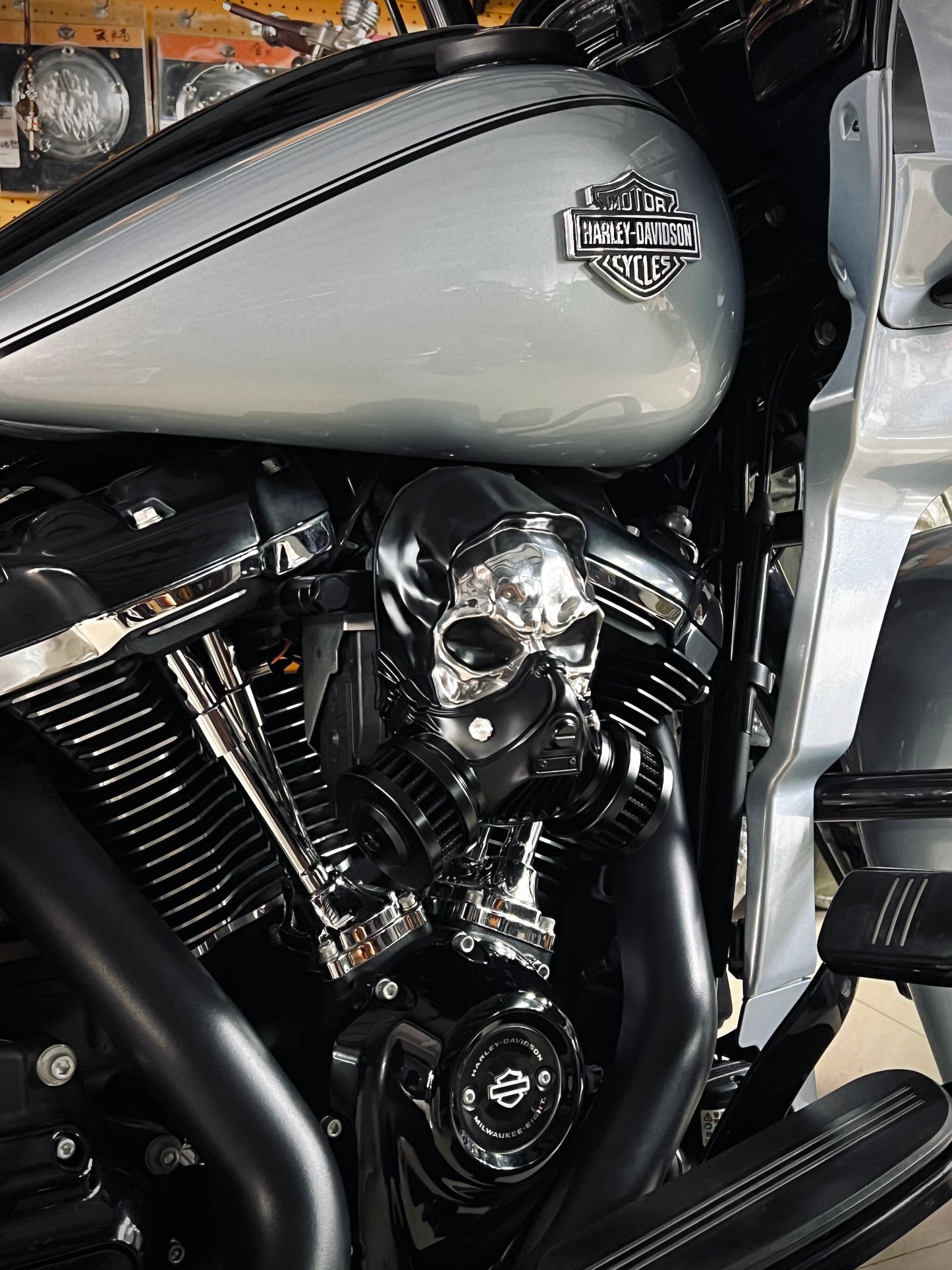 Custom Skull Air Filter Assembly (Multiple Colors Available)