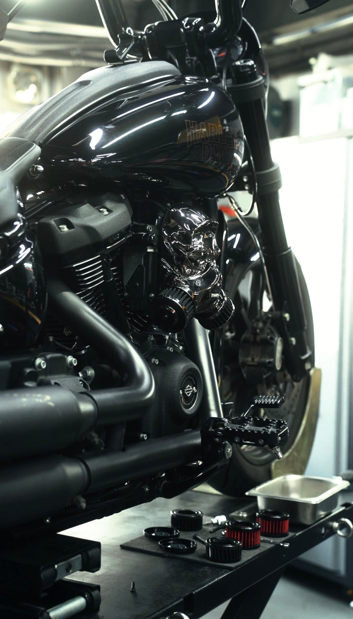 Custom Skull Air Filter Assembly (Multiple Colors Available)