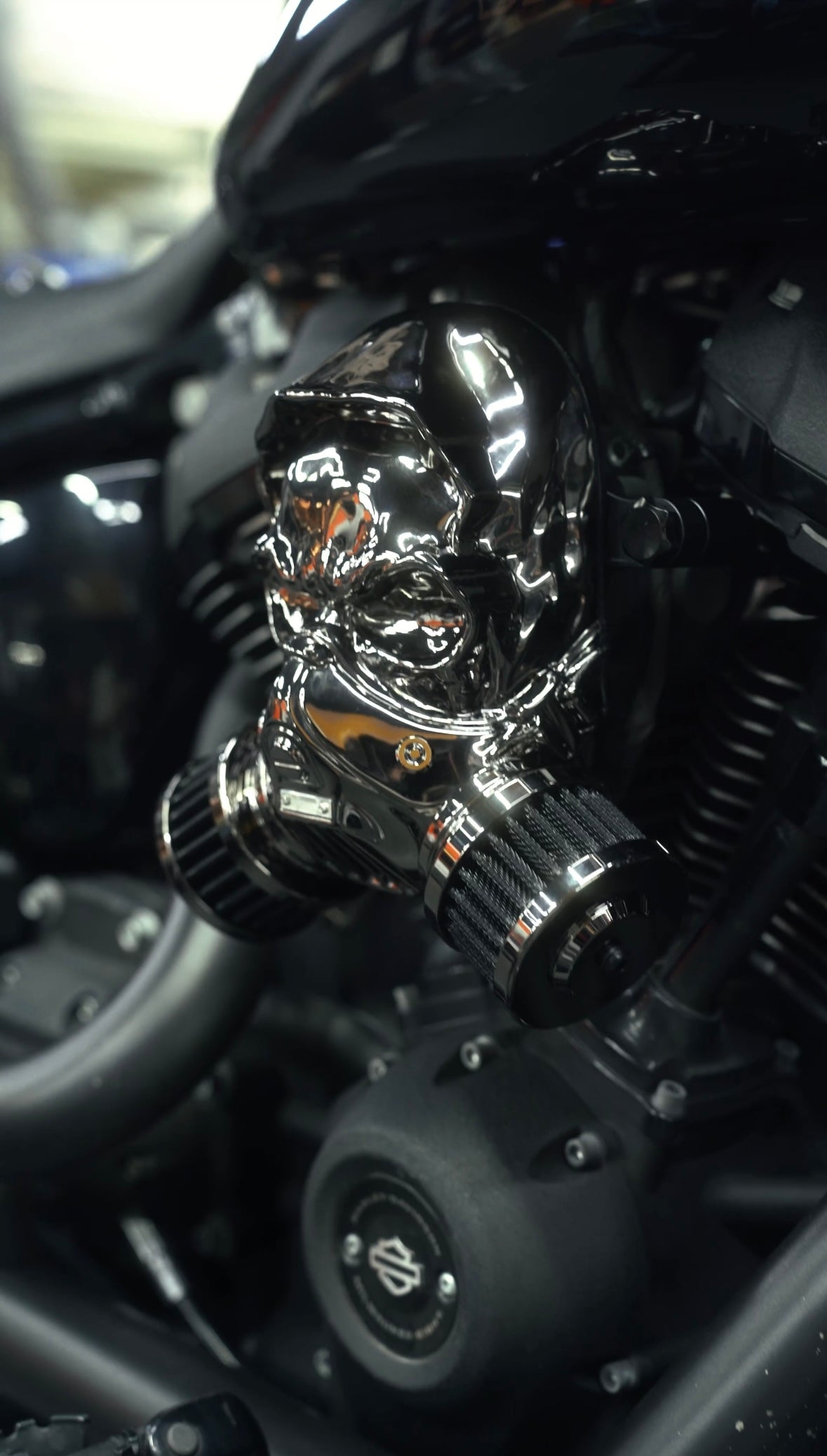 Custom Skull Air Filter Assembly (Multiple Colors Available)