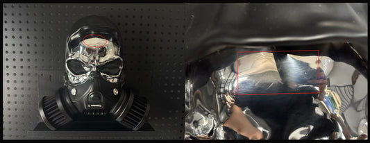 Custom Skull Air Filter Assembly with Minor Cosmetic Imperfection (Manufacturing Defect)